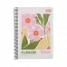 Зошит для записів Yes А5 80 аркушів клітинка на спіралі Flowers (152292)