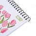 Зошит для записів Yes А6 80 аркушів клітинка на спіралі Flowers (152293)