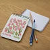Зошит для записів Yes А6 80 аркушів клітинка на спіралі Flowers (152293)