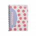 Зошит для записів Yes А5 80 аркушів клітинка на спіралі Smiley and Flowers (152294)