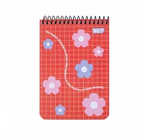 Зошит для записів Yes А6 80 аркушів клітинка на спіралі Smiley and Flowers (152295)