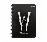 Зошит для записів Yes А5 80 аркушів клітинка на спіралі Wednesday (152296)