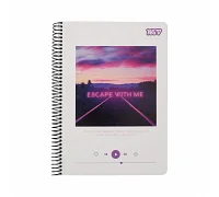 Зошит для записів Yes А5 80 аркушів клітинка на спіралі Escape with me (152305)