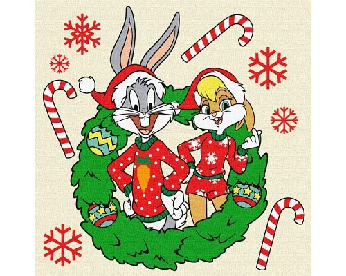 Картина за номерами Bugs & Lola  25х25 Ідейка (KHO6860)