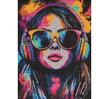Алмазна мозаїка Барвистий біт art_selena_ua 30х40 Ідейка (AMO20093)