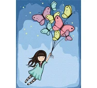 Картина за номерами Flight Of The Butterflies Santoro Gorjuss Collection 30х40 Ідейка (KHO8676)