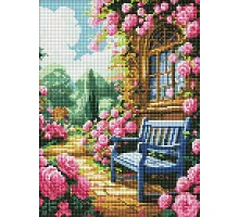 Алмазна мозаїка без підрамника Квітковий сад art_selena_ua 30х40 Ідейка (AMC7900)