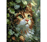 Картина за номерами Миле кошеня 40х50 см Origami (LW2002-01)
