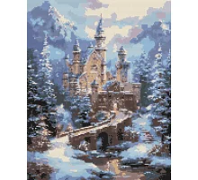 Алмазна мозаїка Зимовий замок 40x50 см Оригамі (OD3553)