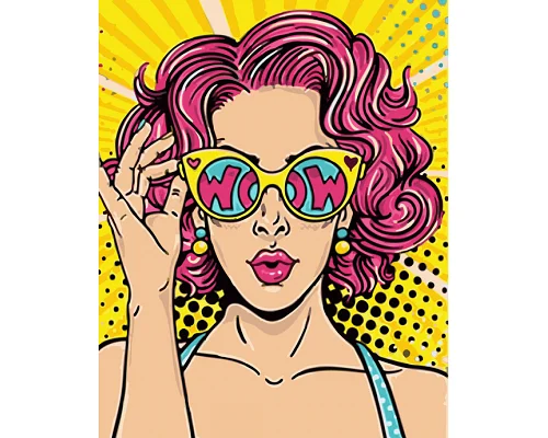 Картина за номерами Wow girl  40х50 см Art Craft (504024-NC)