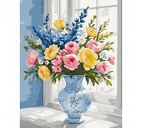 Картина за номерами Квіти на підвіконні  40х50 см Art Craft (13130-AC)