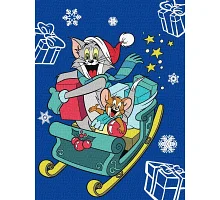Картина за номерами Tom and Jerry: на санчатах Warner Bros 30х40 Ідейка (KHO6859)