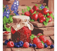 Алмазна мозаїка Малинове варення art_selena_ua 40х40 Ідейка (AMO8082)