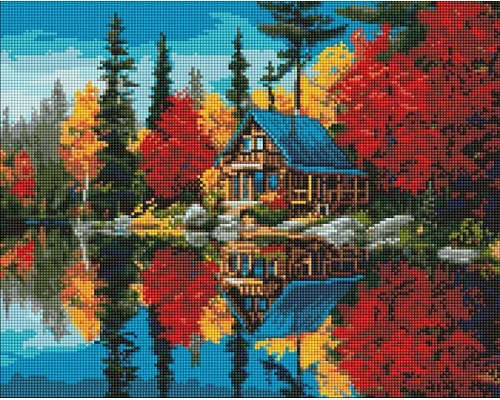Алмазна мозаїка Барви над водою art_selena_ua 40х50 Ідейка (AMO20052)
