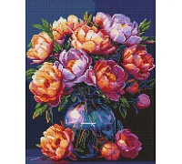 Алмазна мозаїка Букет півоній art_selena_ua 40х50 Ідейка (AMO20028)