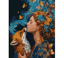 Картина за номерами Помаранчевий дух осені з фарбами металік extra art_selena_ua 40х50 Ідейка (KHO6857)