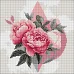 Алмазная мозаика Геометрические фигуры с пионами art_selena_ua 30х30 Идейка (AMO8230)