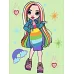 Картина за номерами Rainbow High Amaya Raine 30х40 Ідейка (KHO1236)