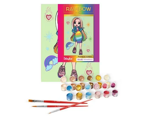Картина за номерами Rainbow High Amaya Raine 30х40 Ідейка (KHO1236)