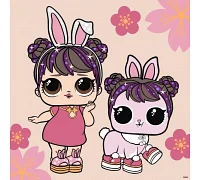 Картина за номерами L.O.L. Surprise! Spring Bling Doll & Pet 40х40 Ідейка (KHO1105)