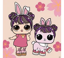 Картина по номерам L.O.L. Surprise! Spring Bling Doll & Pet 40х40 Идейка (KHO1105)