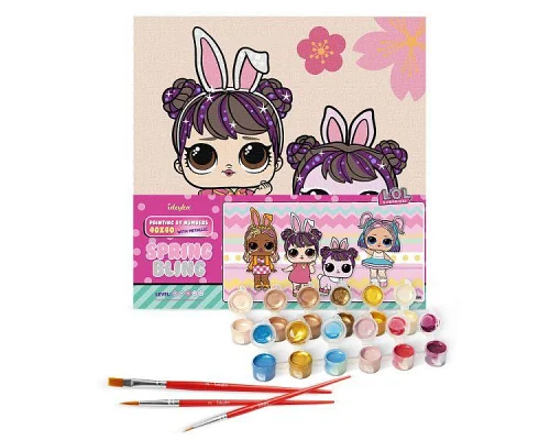 Картина за номерами L.O.L. Surprise! Spring Bling Doll & Pet 40х40 Ідейка (KHO1105)