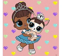 Картина за номерами L.O.L. Surprise! TroopSurprise Miss Baby With Miss Puppy 40х40 Ідейка (KHO6291)