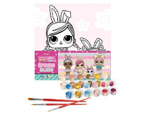 Картина за номерами L.O.L. Surprise! Spring Bling Hops with Kittea 40х40 Ідейка (KHO1102)