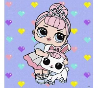 Картина за номерами L.O.L. Surprise! TroopSurprise Crystal Queen With Crystal Bunny 40х40 Ідейка (KHO6289)