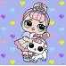 Картина за номерами L.O.L. Surprise! TroopSurprise Crystal Queen With Crystal Bunny 40х40 Ідейка (KHO6289)