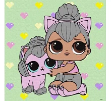 Картина по номерам L.O.L. Surprise! TroopSurprise Kitty Queen With Kitty 40х40 Идейка (KHO6290)