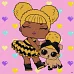 Картина за номерами L.O.L. Surprise! TroopSurprise Queen Bee With Queen Pup 40х40 Ідейка (KHO6287)