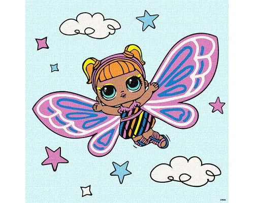Картина за номерами L.O.L. Surprise! O.M.G. Fairies Flutterstar 40х40 Ідейка (KHO1090)