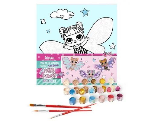 Картина за номерами L.O.L. Surprise! O.M.G. Fairies Flutterstar 40х40 Ідейка (KHO1090)