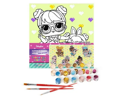 Картина за номерами L.O.L. Surprise! TroopSurprise BonBon With HopHop 40х40 Ідейка (KHO6288)