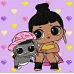 Картина за номерами L.O.L. Surprise! TroopSurprise Honey Bun With Bunny Hun 40х40 Ідейка (KHO6292)