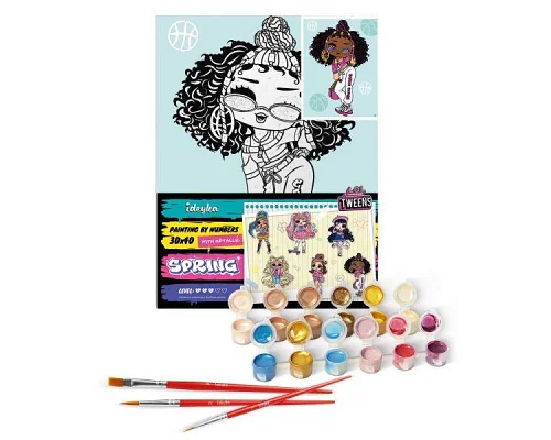 Картина за номерами L.O.L. Surprise! Tweens Hoops Cutie 30х40 Ідейка (KHO6285)