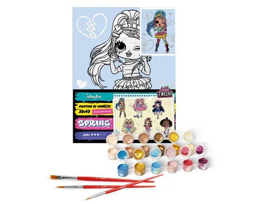 Картина за номерами L.O.L. Surprise! Tweens Emma Emo 30х40 Ідейка (KHO6278)