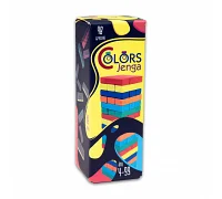 Настільна гра Strateg Дженга Colors Jenga 48 брусків (30717)