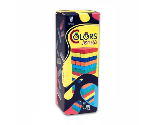 Настільна гра Strateg Дженга Colors Jenga 48 брусків (30717)