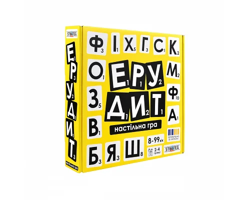 Настільна гра Strateg Ерудит українською мовою (30619)