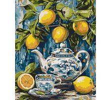 Картина по номерам Лимоны и керамика art_selena_ua 40х50 Идейка (KHO5753)
