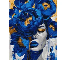 Картина по номерам Таинственный шарм с красками металлик extra art_selena_ua 40х50 Идейка (KHO8720)