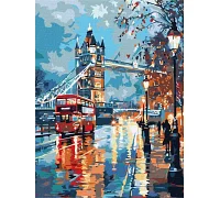 Картина за номерами Дощовитий мрійний Лондон art_selena_ua 30х40 Ідейка (KHO6430)