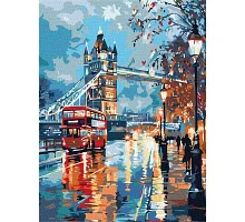Картина по номерам Дождливый мечтательный Лондон art_selena_ua 30х40 Идейка (KHO6430)