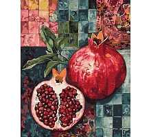 Картина по номерам Красный гранат art_selena_ua 40х50 Идейка (KHO5204)