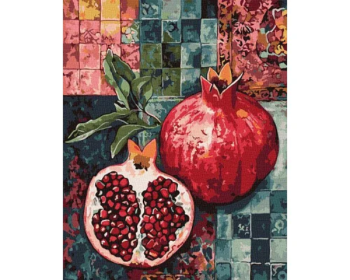 Картина за номерами Червоний гранат art_selena_ua 40х50 Ідейка (KHO5204)