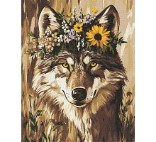 Картина по номерам Красивая волчица art_selena_ua 40х50 Идейка (KHO6786)