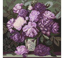 Алмазная мозаика Мелодия лепестковых красок art_selena_ua 40х40 Идейка (AMO20038)