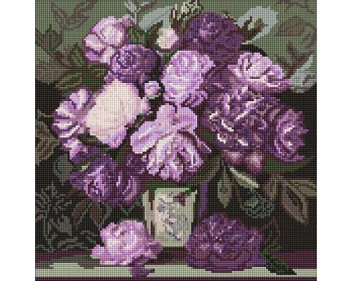 Алмазная мозаика Мелодия лепестковых красок art_selena_ua 40х40 Идейка (AMO20038)